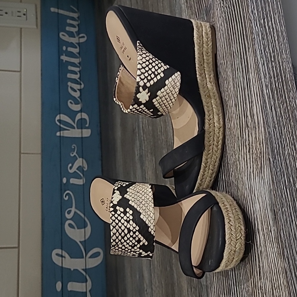 Call it Spring Snakeskin Wedge